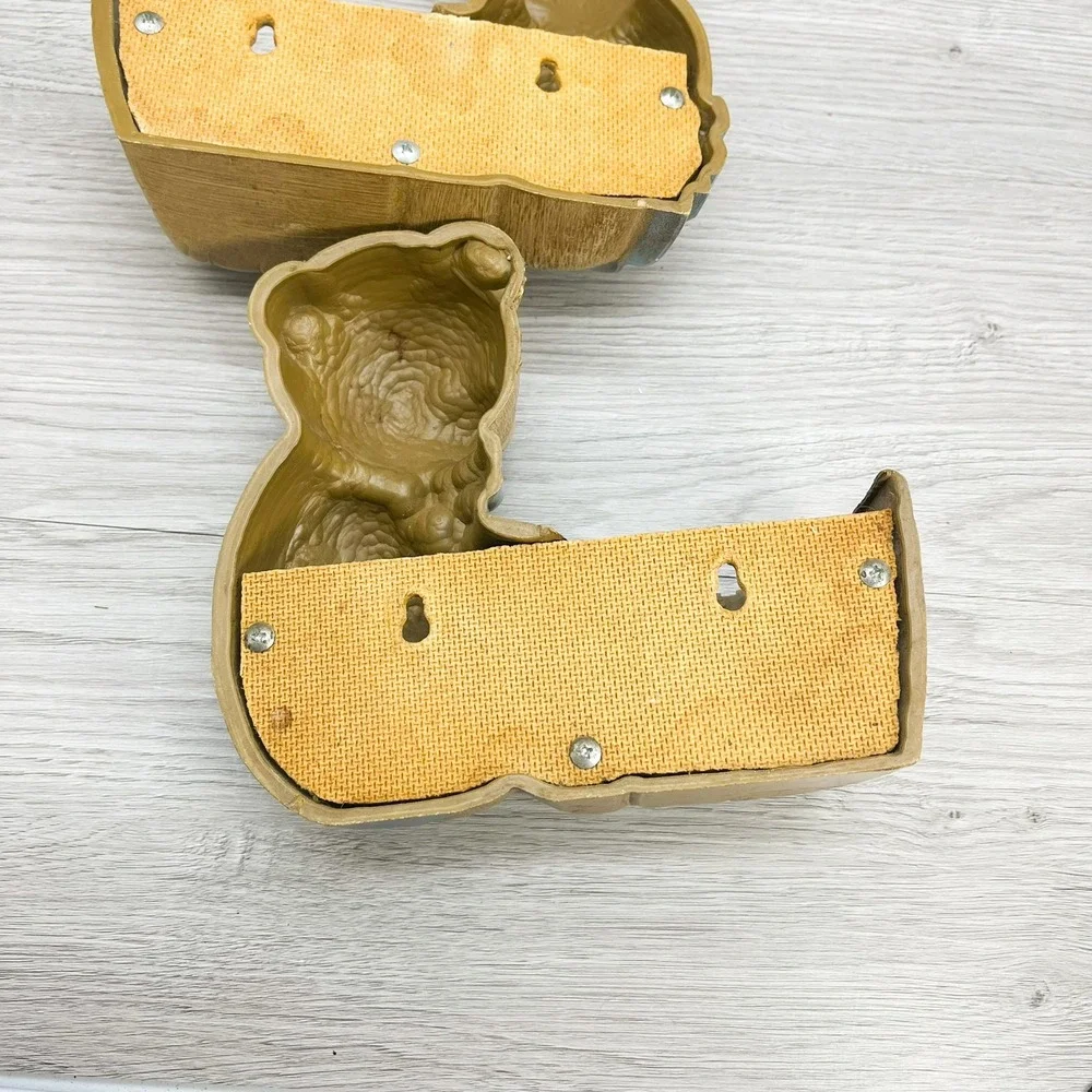 Vintage Teddy Bear Wall Shelves: 1980s Burwood Homco Decor (Set of 2)